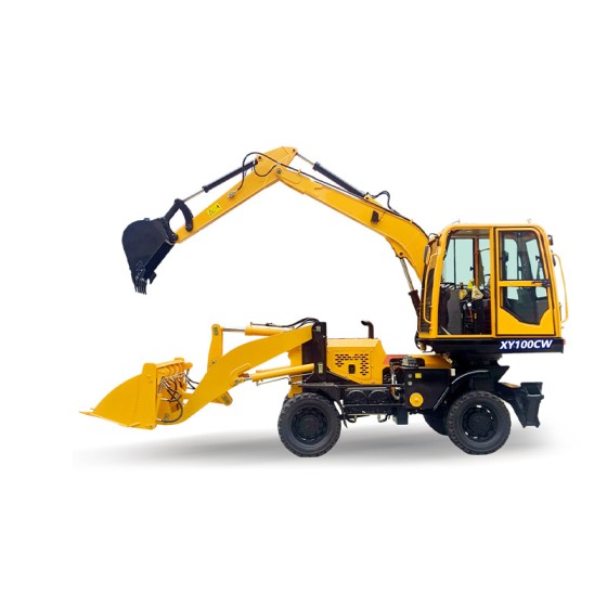 XY100CW Wheeled excavators and bulldozer